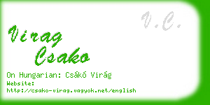 virag csako business card
